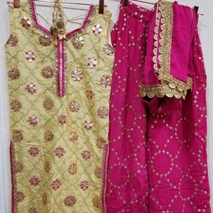 IMPORTED INDIAN PARTY WEAR DRESS SHARARA SUIT